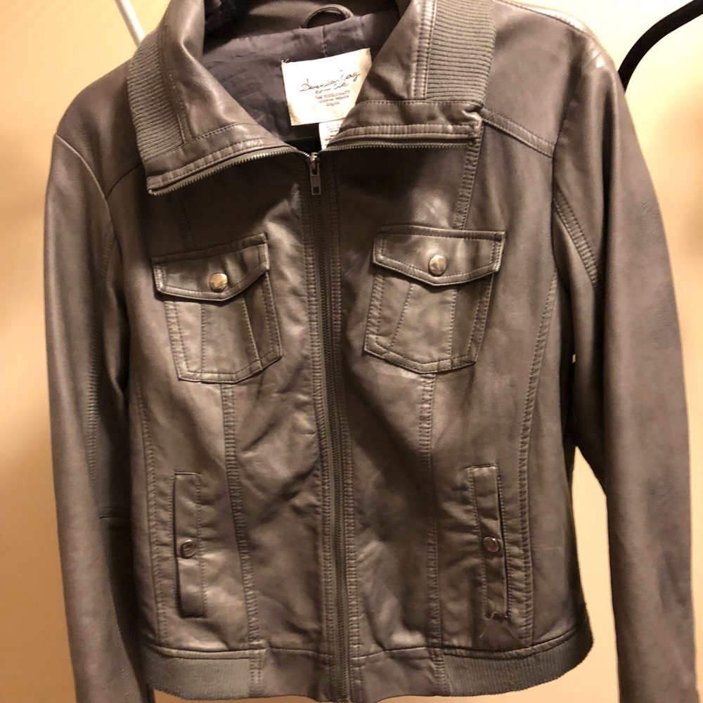 Leather jacket, Nordstrom women’s gray